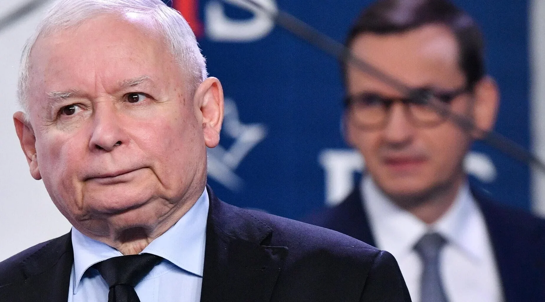 Prezes PiS Jarosław Kaczyński i były premier Mateusz Morawiecki