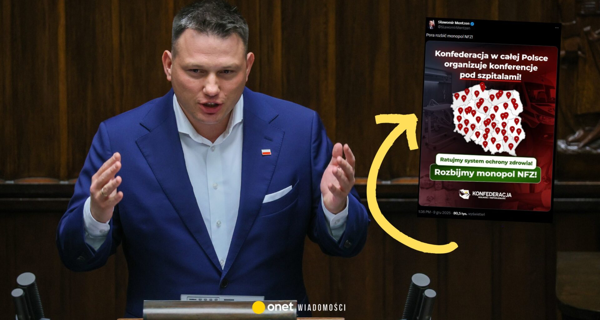 Sławomir Mentzen zapowiada wielką akcję Konfederacji. Pokazał mapę