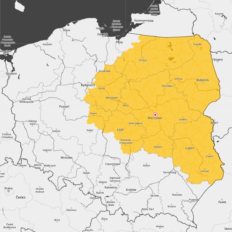 IMGW ostrzega przed oblodzeniem