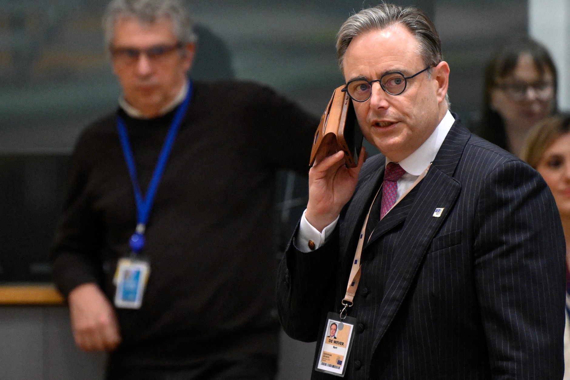 Premier Belgii Bart De Wever w Brukseli, 18 grudnia 2025 r.