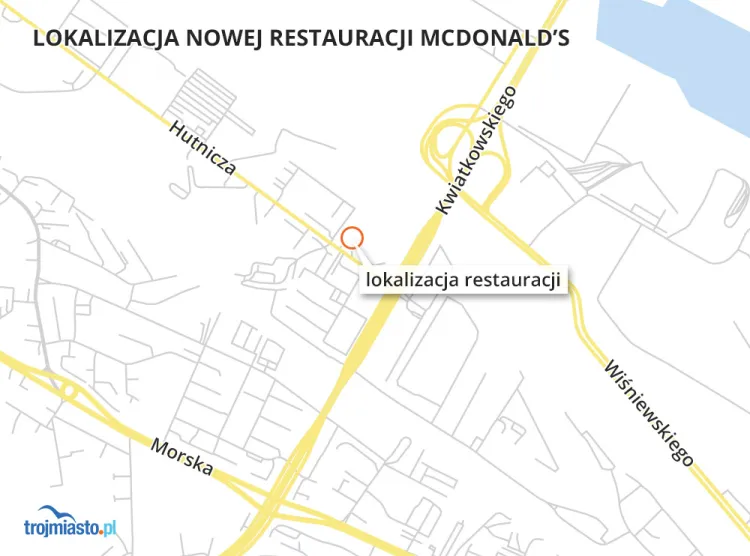 Nowy McDonald's powstanie w Gdyni na terenach przemysłowych.