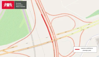 Od poniedziałku będą zamykać jeden pas ruchu na Trasie Sucharskiego