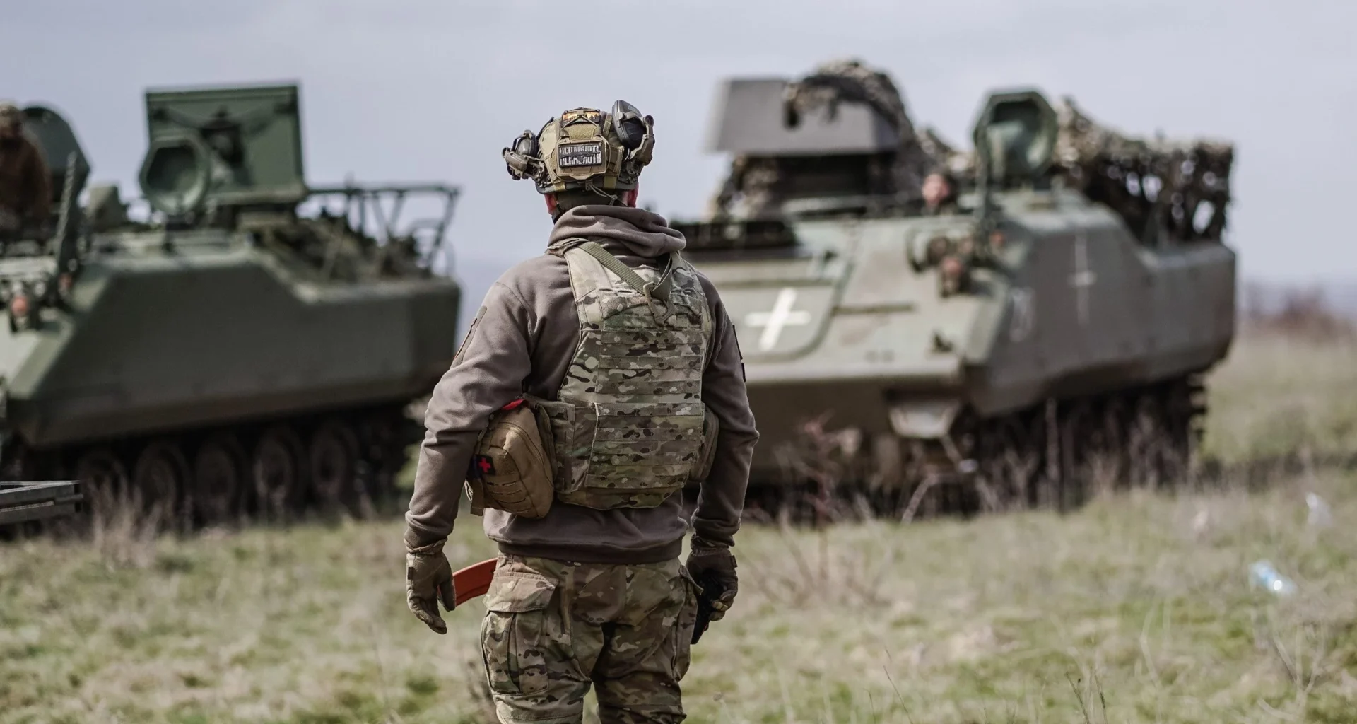 Ukraińskie wojsko podczas szkolenia w Donbasie