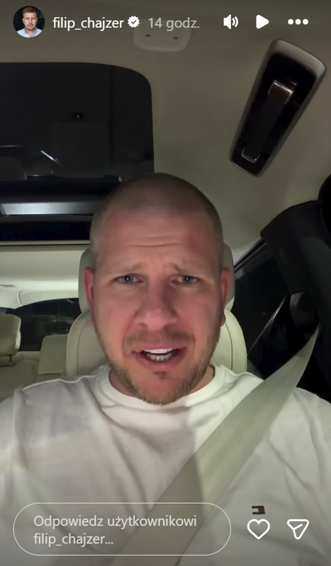 Filip Chajzer grzmi na Instagramie