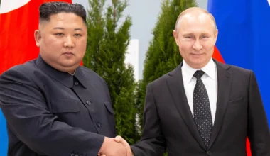 Kim Dzong Un i Władimir Putin