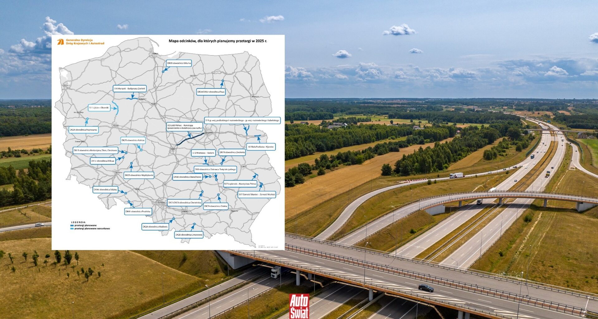 Jakie nowe drogi będą gotowe jeszcze w 2025 r.? Na liście GDDKiA aż 216 km