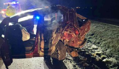 Poważny wypadek pod Przasnyszem. Dwie osoby zabrane do szpitala