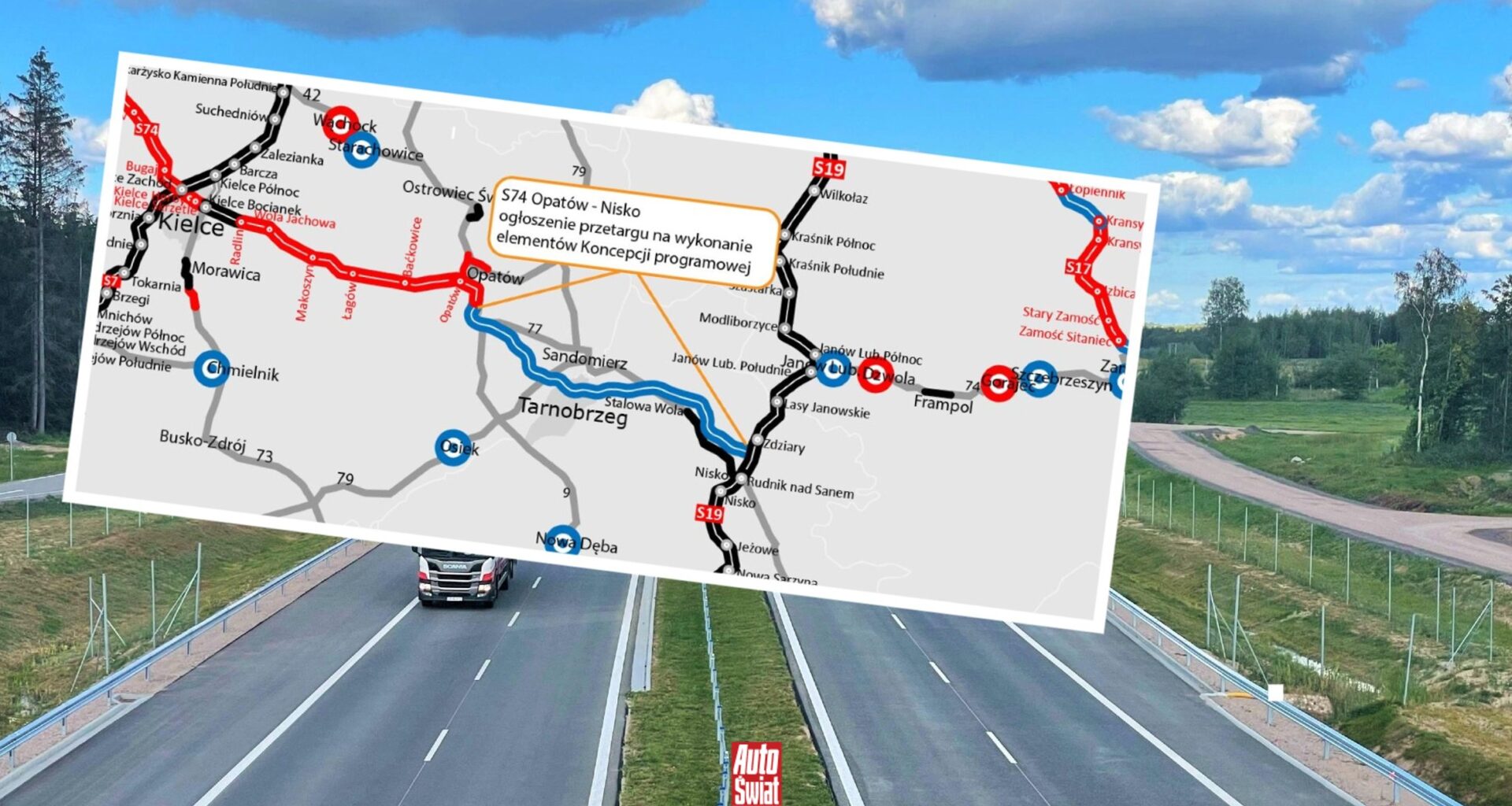 Droga S74 - kiedy będzie gotowa? Prezent od GDDKiA. Otworzyli kluczowy odcinek