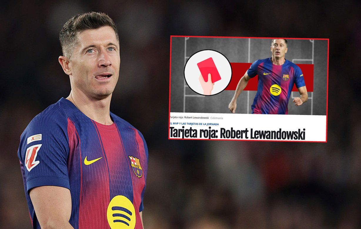 Nie mają litości dla Lewandowskiego. "Czerwona kartka" - SportoweFakty