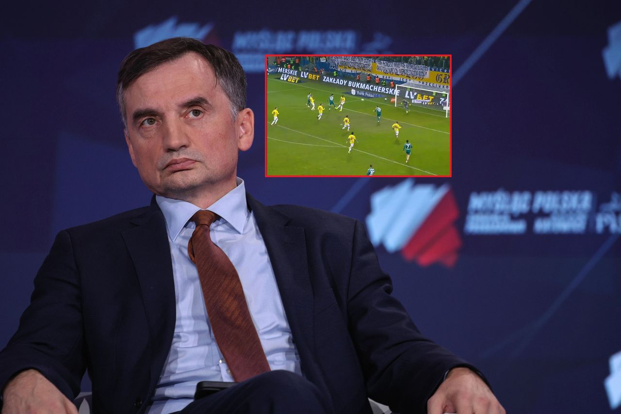 Trwa atak kibiców na Ziobrę. Teraz taki napis na byłego ministra