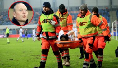 Piłkarz Lecha został zniesiony na noszach. "Wiemy, że chodzi o kolano"