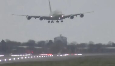 Chwile grozy przy lądowaniu. Wszystko się nagrało