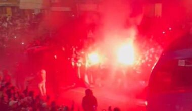 Sceny przed meczem z Realem Madryt. Kibice trzecioligowca zrobili show