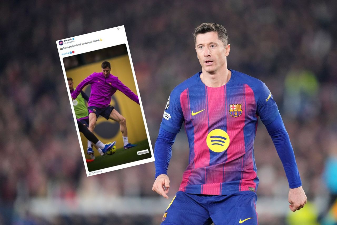 Spójrz na nogi "Lewego". Zdjęcie niesie się po sieci