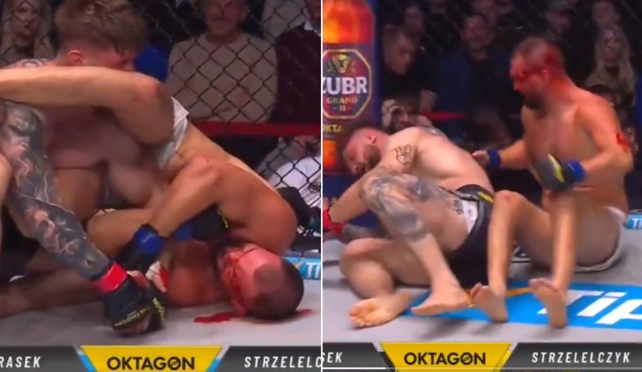 Co za zwrot akcji! Zakrwawiony Polak poddał rywala