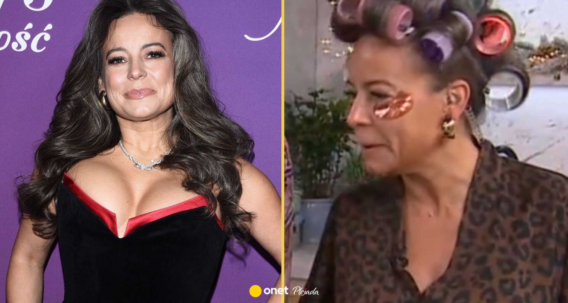 Anna Mucha w wałkach na antenie "Dzień dobry TVN". "O tej porze tak wyglądać"