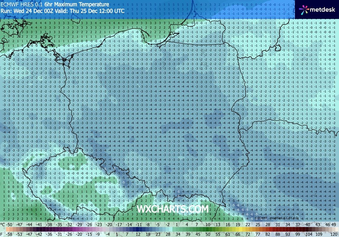 W czwartek wszędzie ściśnie mróz