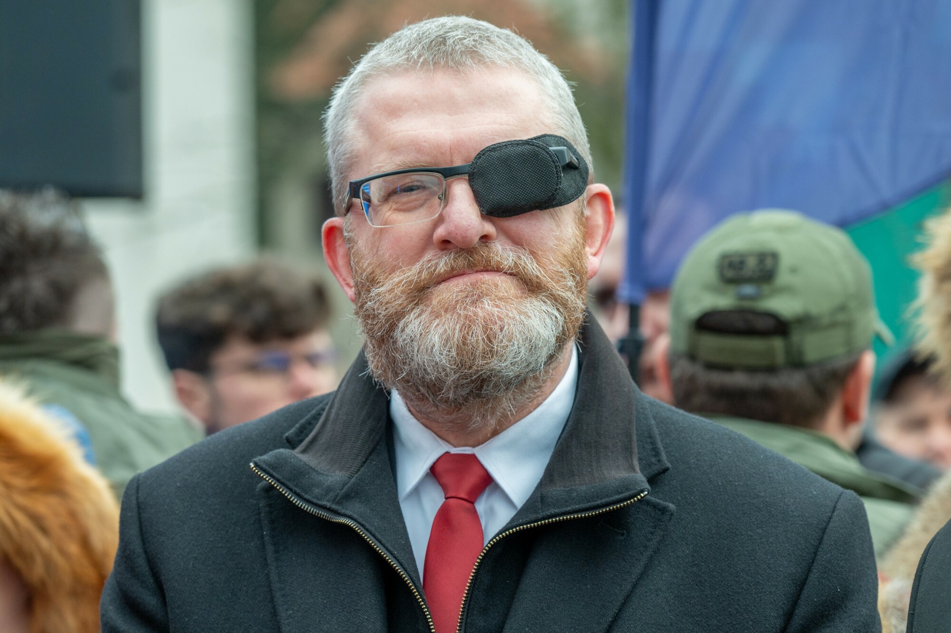 Grzegorz Braun podczas manifestacji w Lublinie (16.11.2025)