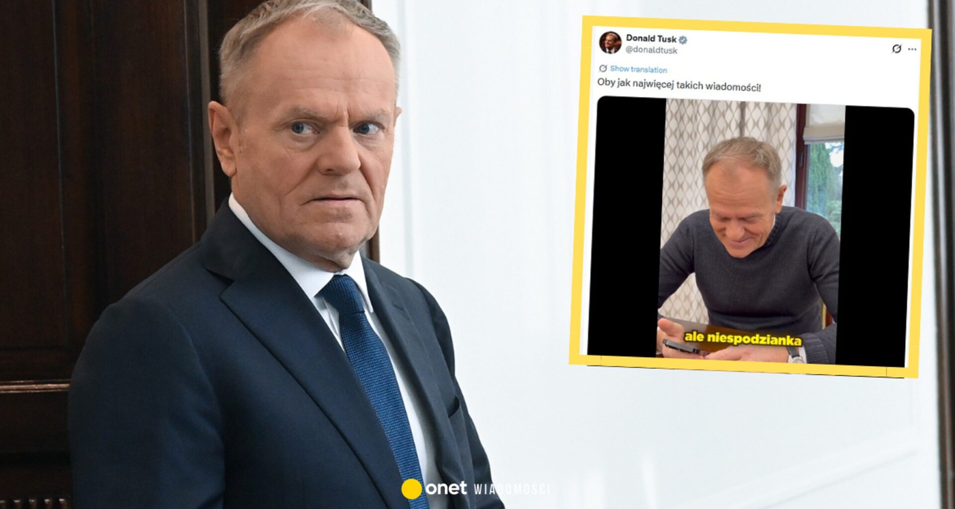 Polak wrócił z zagranicy i napisał wiadomość do Donalda Tuska. Umówili się na kawę