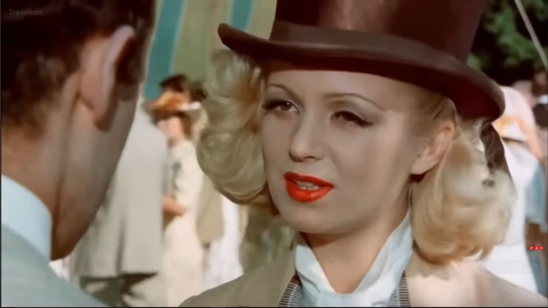 Gabiela Kownacka w filmie "Trędowata" z 1976 r.