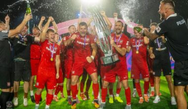 Norbert Jaszczak po strzeleniu drugiego gola w finale z Meksykiem