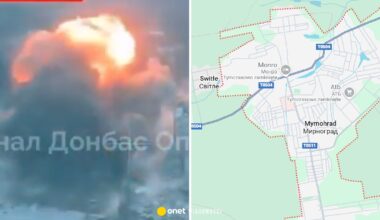 Rosjanie zrzucili bombę na Myrnohard. "Cel: zrównanie wszystkiego z ziemią"