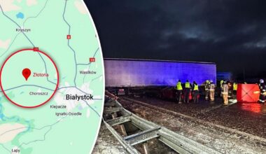 Złotoria. Tragiczny wypadek na S8. Zginęła jedna osoba, są ranni