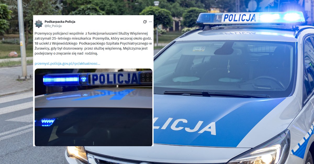 Policja szuka uciekiniera ze szpitala psychiatrycznego. Może być niebezpieczny - Onet