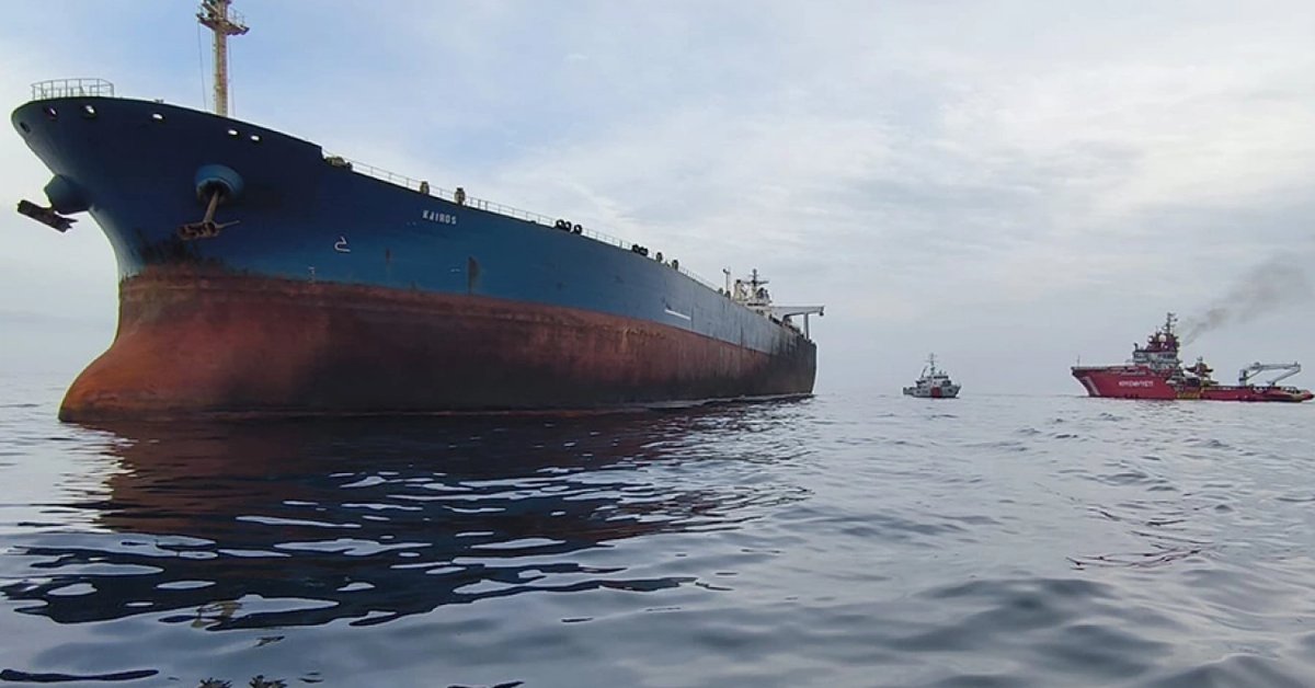 Tankowiec Kairos. Photo: UABakanligi / X 347645080893627.png