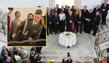 Skradł show podczas spotkania opłatkowego w Sejmie. Nagranie obiegło sieć