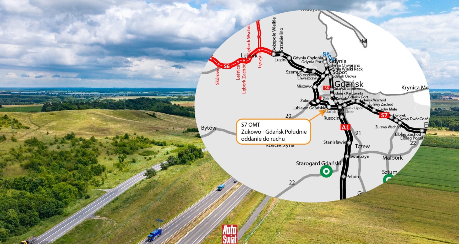Droga S7 Obwodnica Metropolii Trójmiejskiej już gotowa. Prezent od GDDKiA przed świętami