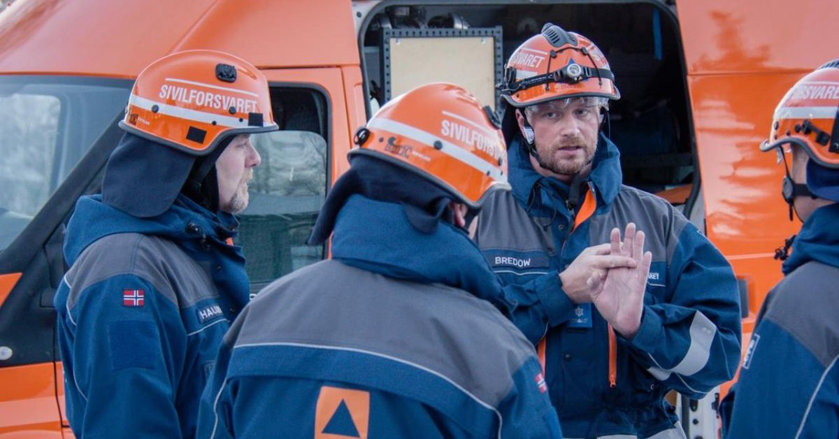 Członkowie norweskiej Obrony Cywilnej. Zdjęcie: facebook.com/starum