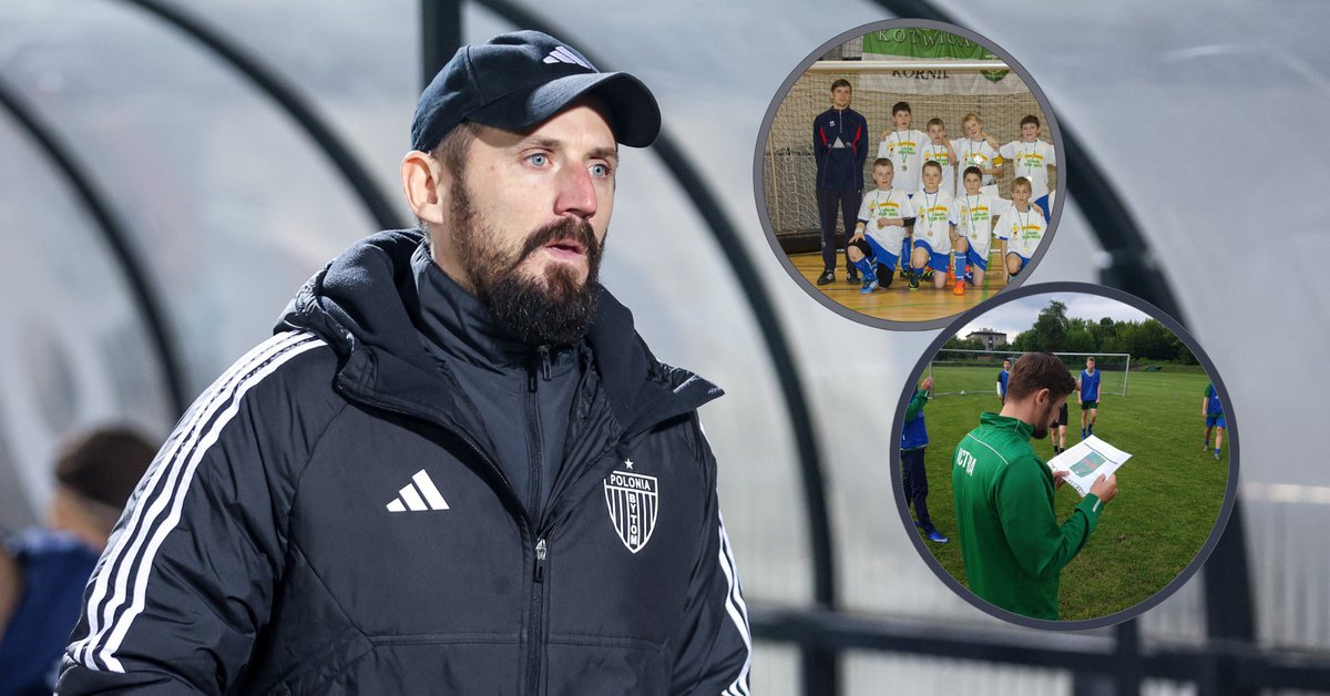 Łukasz Tomczyk w czasie pracy w Victorii Częstochowa