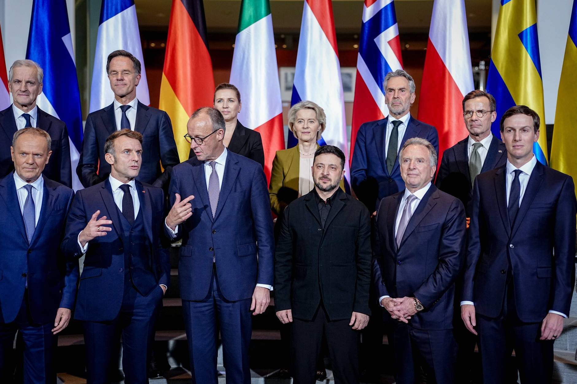 Europejscy liderzy po spotkaniu w Berlinie (zdj. poglądowe)