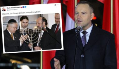 Karol Nawrocki zrywa z Chanuką w Pałacu Prezydenckim. Ostry komentarz Radosława Sikorskiego - Onet