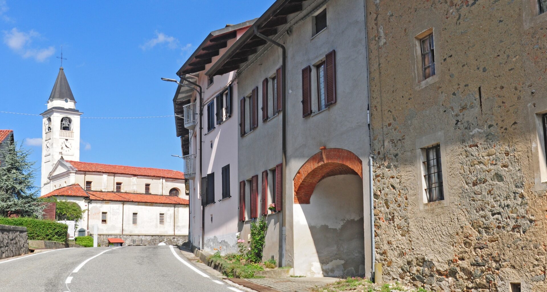 Miasto Biella w północnych Włoszech