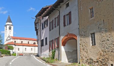 Miasto Biella w północnych Włoszech