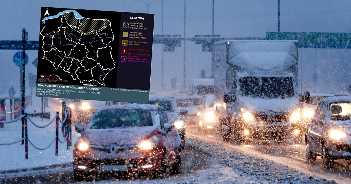 Silna śnieżyca uderzy w Polskę. W tym regionie w ciągu doby może spaść 25 cm śniegu - Onet