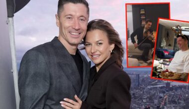 Zdjęcie z apartamentu Lewandowskich w Warszawie