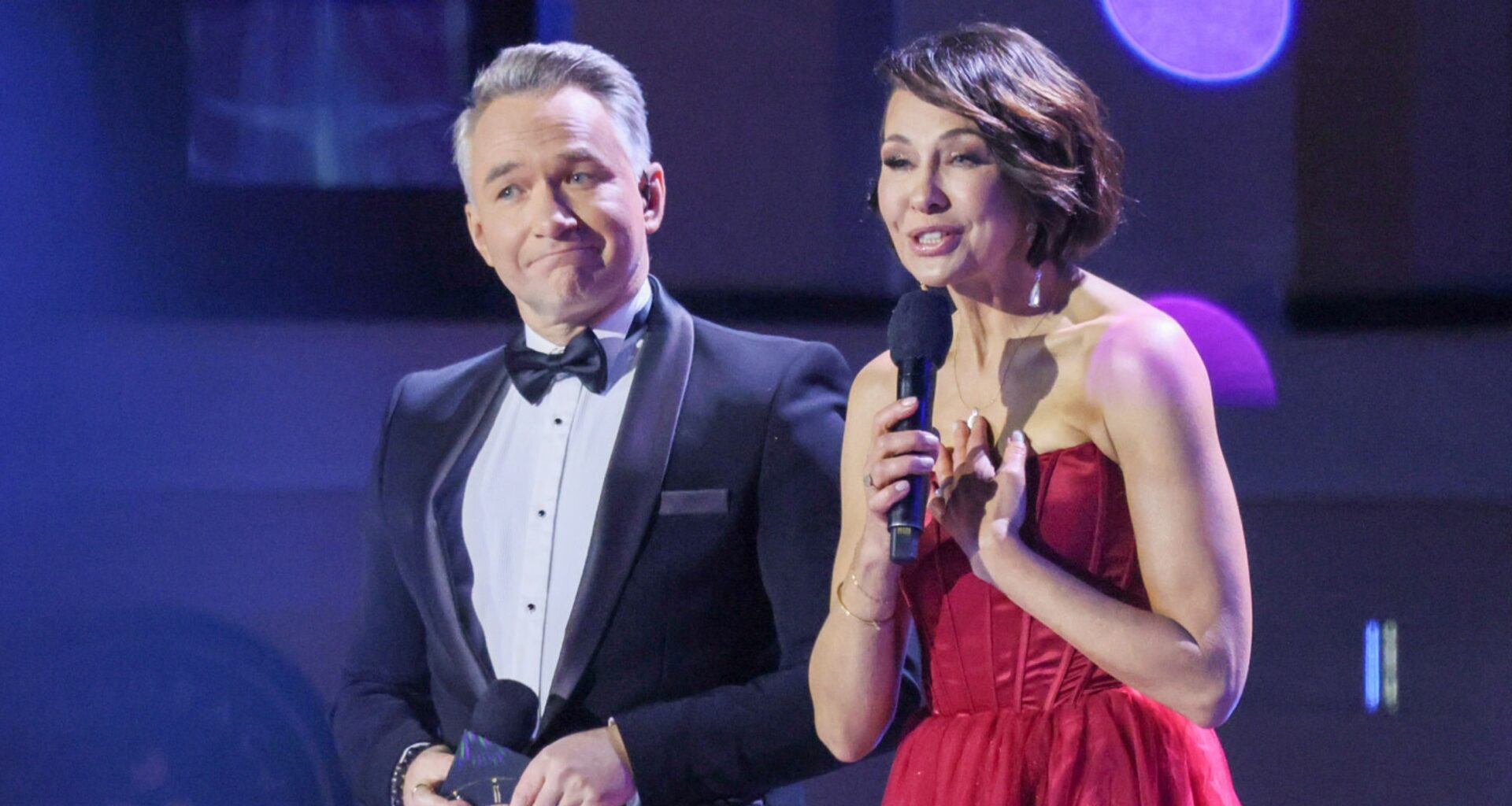 Robert Patyra i Anna Popek podczas sylwestra TV Republika w Chełmie