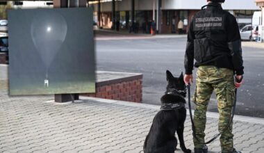 Przykłady balonów z kontrabandą, które nadleciały do Polski z terytorium Białorusi