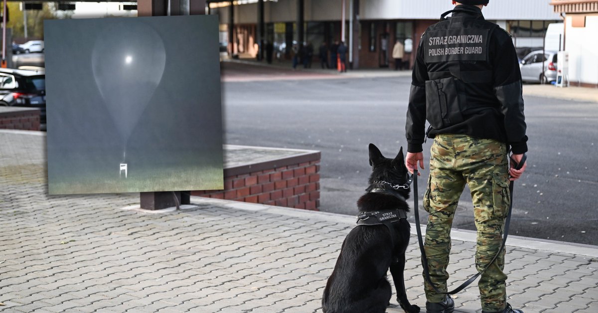 Przykłady balonów z kontrabandą, które nadleciały do Polski z terytorium Białorusi