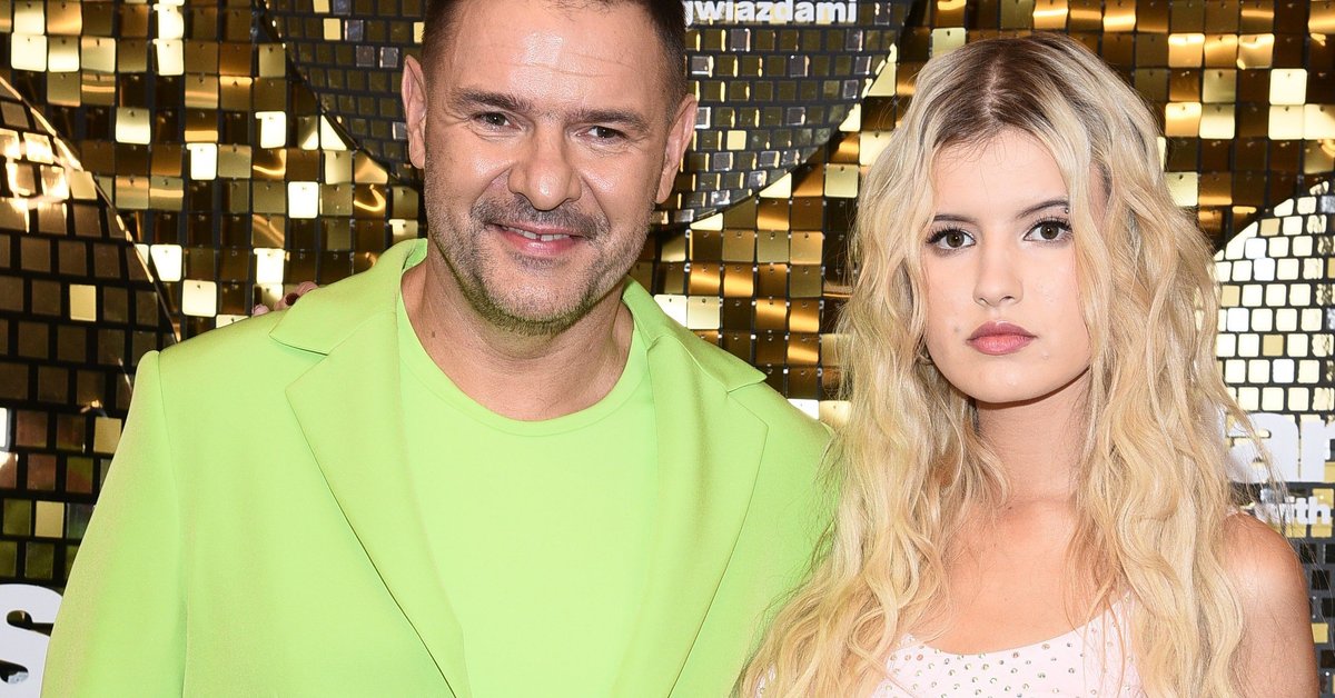 Tomasz Karolak z córką Leną i Izabelą Skierską