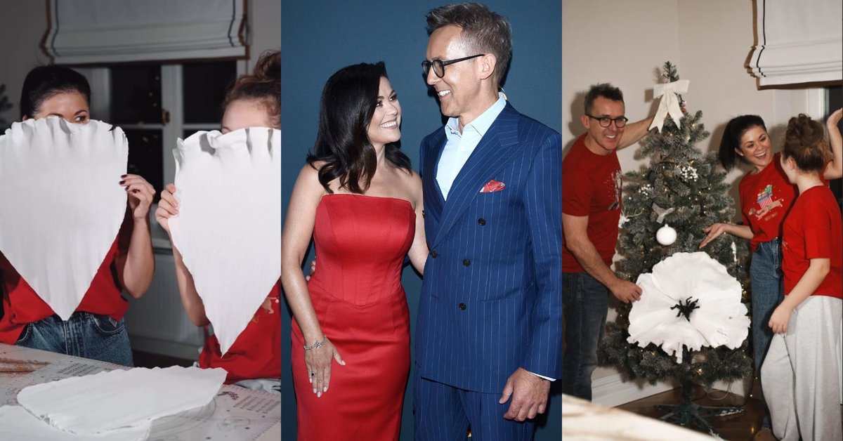 Cichopek i Kurzajewski w świątecznym ferworze. Wraz z nimi 11-letnia córka aktorki - Onet