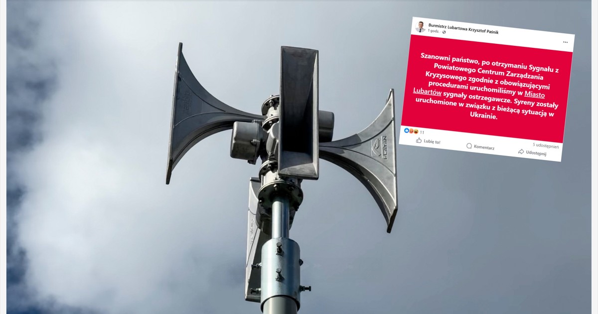 Zamieszanie wokół alarmu w Lubartowie. Nagły zwrot akcji. Próba dezinformacji?