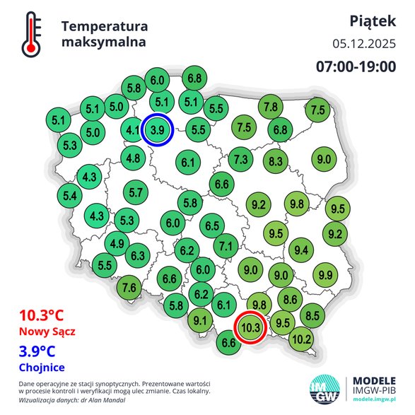 W piątek temperatura przekroczyła 10 st. C