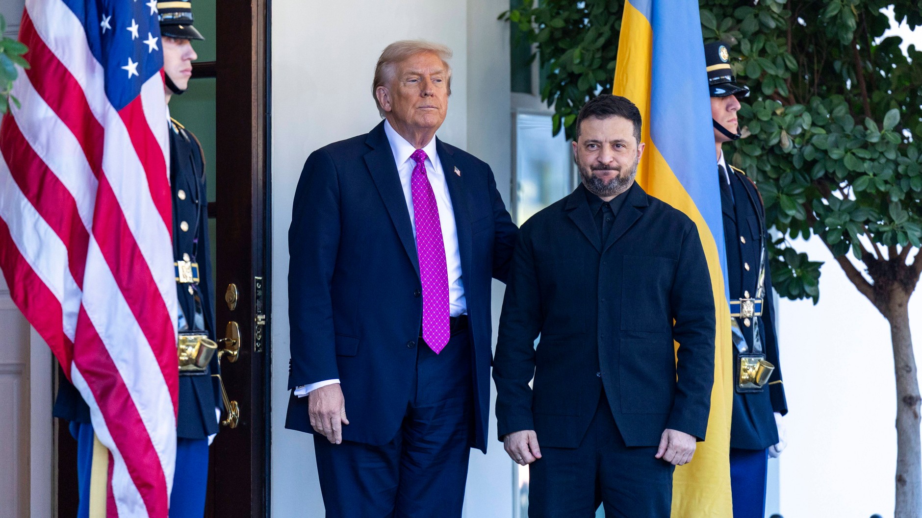 Spotkanie Donalda Trumpa, prezydenta USA, i Wołodymyra Zełenskiego, prezydenta Ukrainy. Waszyngton, 17 października 2025 r.