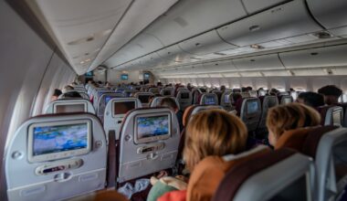 Pasażerowie w samolocie