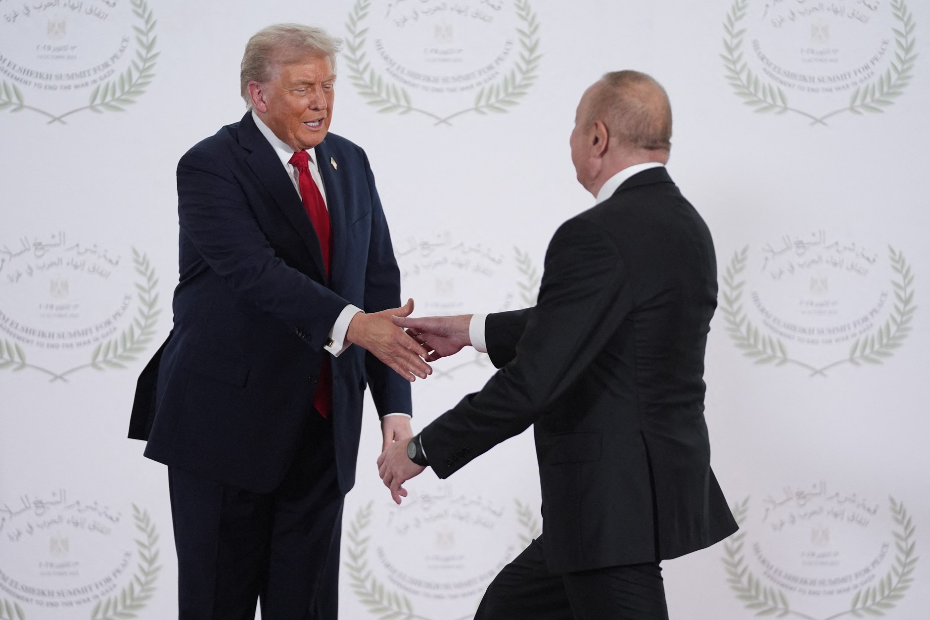 Donald Trump i Ilham Alijew, Szarm el-Szejk, 13 października 2025 r.