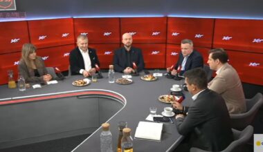 Politycy w studiu programu "7. Dzień Tygodnia w Radiu ZET"